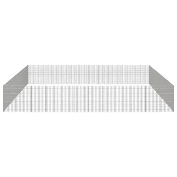 Recinto corral animales 48 paneles hierro galvanizado 54x100 cm M 4