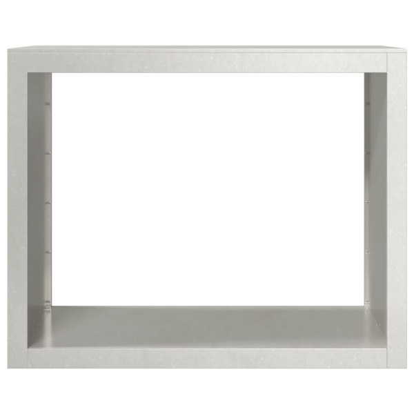 Leñero de acero inoxidable 100x40x80 cm M 4