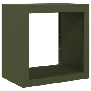 Suporte para lenha 60x40x60 cm aço verde H