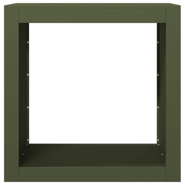 Suporte para lenha 60x40x60 cm aço verde M 4