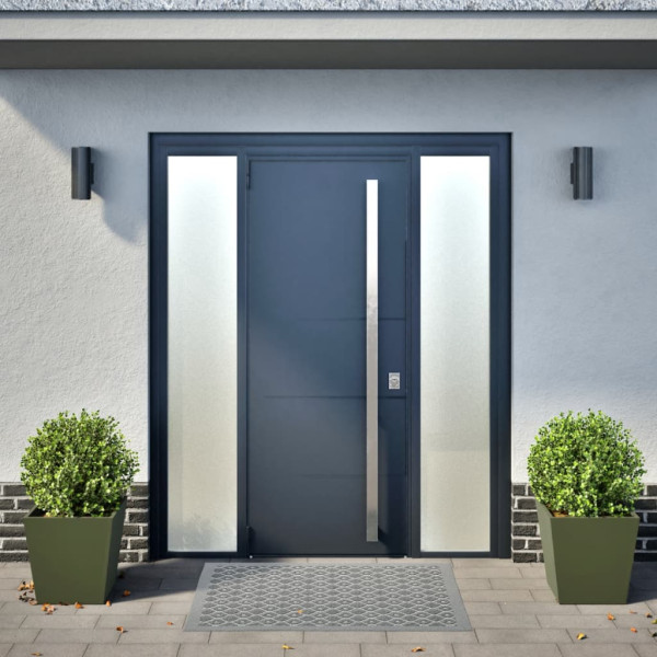 Jardineras 2 unidades acero verde oliva 40x40x40 cm M 3