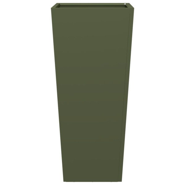 Jardinera hexagonal acero verde oliva 35x35x75 cm M 5