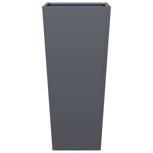 Vaso/floreira de jardim 35x35x75 cm aço antracite M 4