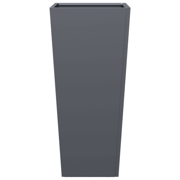 Vaso/floreira de jardim 35x35x75 cm aço antracite M 5