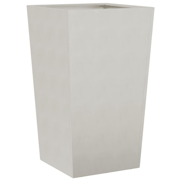 Vaso/floreira de jardim 2 pcs 45x45x75 cm aço inoxidável M 5
