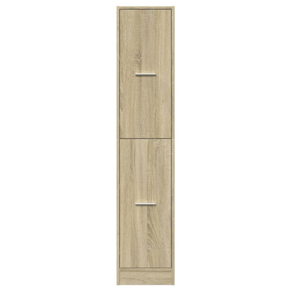 Armario botiquín madera ingeniería roble Sonoma 30x41x144.5 cm M 5