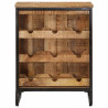 Botellero para 9 botellas madera maciza mango 55x33x70 cm 2