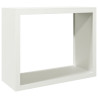 Suporte para lenha 100x40x80 cm aço branco 2