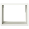 Suporte para lenha 100x40x80 cm aço branco 4