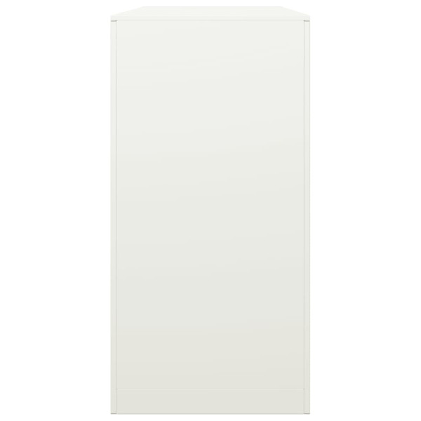 Leñero de acero blanco 100x40x80 cm M 5