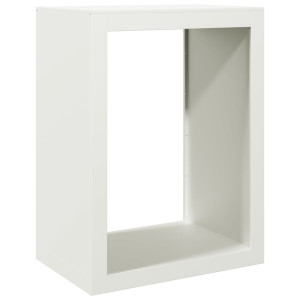 Suporte para lenha 60x40x80 cm aço branco H