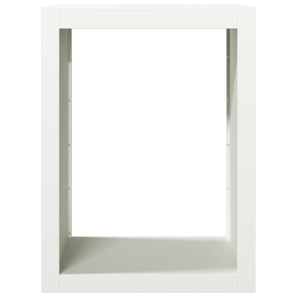 Suporte para lenha 60x40x80 cm aço branco M 4