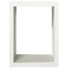 Suporte para lenha 60x40x80 cm aço branco 4
