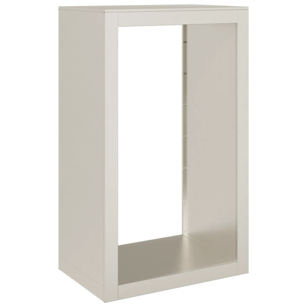 Rack de lenha 60x40x100 cm aço resistente às intempéries M 4