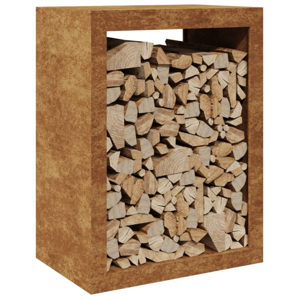 Rack Lenha 60x40x80 cm aço resistente às intempéries M 3