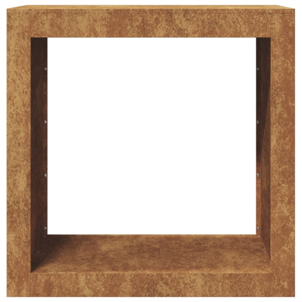 Rack Lenha 60x40x60 cm aço resistente às intempéries M 5