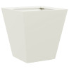 Vaso/floreira de jardim 30x30x30 cm aço branco 2