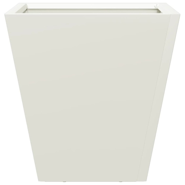 Vaso/floreira de jardim 30x30x30 cm aço branco M 4