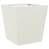 Vaso/floreira de jardim 40x40x40 cm aço branco 2