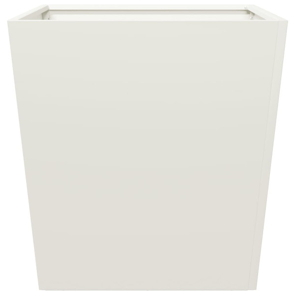 Vaso/floreira de jardim 50x50x50 cm aço branco M 5