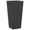 Vaso/floreira de jardim 35x35x75 cm aço preto 2