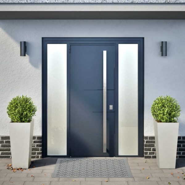 Jardineras 2 uds acero inoxidable 35x35x75 cm M 3