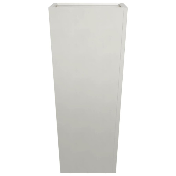 Vaso/floreira de jardim 2 pcs 35x35x75 cm aço inoxidável M 5