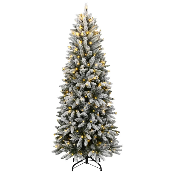 Árvore Natal artificial c/ 300 luzes LED e flocos de neve 180cm M 2