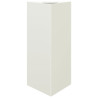 Vaso/floreira de jardim triangular 2pcs 40x34.5x70cm aço branco 5