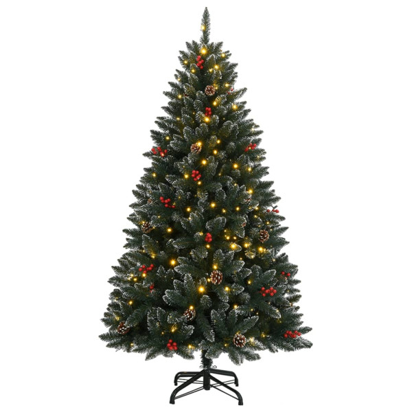 Árbol de Navidad artificial con bisagras 300 LEDs 180 cm M 2