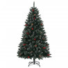 Árvore de Natal artificial com 300 luzes LED 180 cm 3