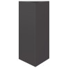Vaso/floreira de jardim triangular 2 pcs 40x34.5x70cm aço preto 5