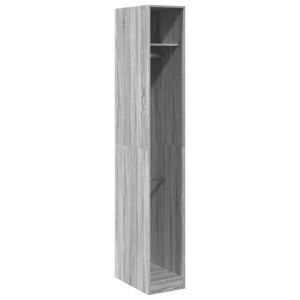 Armario de madera de ingeniería gris Sonoma 30x50x200 cm H