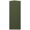 Jardinera triangular acero verde oliva 30x26x75 cm 5