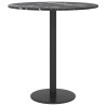 Tablero de mesa diseño mármol vidrio templado negro Ø40x0.8 cm 3