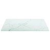 Tablero mesa diseño mármol vidrio templado blanco 30x30 cm 6 mm 3