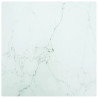Tablero mesa diseño mármol vidrio templado blanco 40x40 cm 6 mm 1