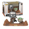 Funko pop star wars the mandalorian the mandalorian & baby yoda 1