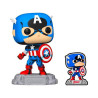Funko pop maravilha a60 - comic capitão américa com pino 1