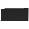 Mesitas de noche flotantes 2 uds contrachapada negro 40x30x15cm 5