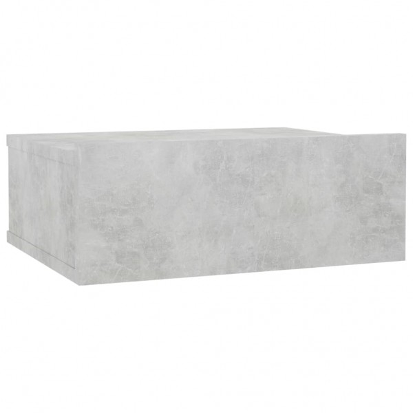 Mesa cabeceira suspensa derivados madeira cinzento cimento M 2