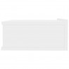Mesitas noche flotante 2 uds contrachapada blanco 40x30x15 cm 5
