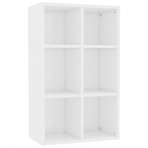 Estantería/Aparador contrachapada blanco brillo 66x30x97.8 cm H