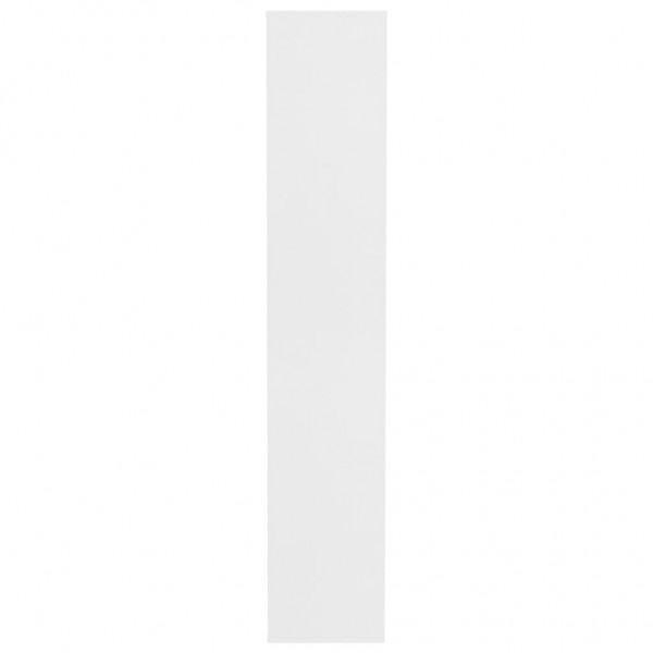 Mueble zapatero de madera contrachapada blanco 54x34x183 cm M 4