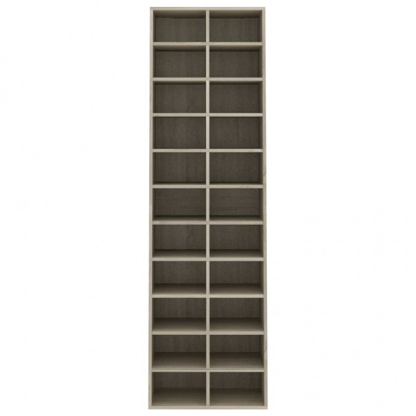 Mueble zapatero de madera contrachapada color roble 54x34x183cm M 3