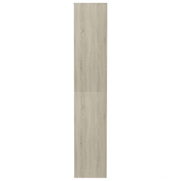 Mueble zapatero de madera contrachapada color roble 54x34x183cm M 4