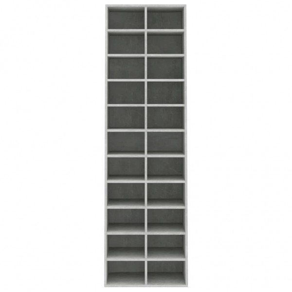 Mueble zapatero de contrachapada gris hormigón 80x35.5x180 cm M 4