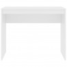 Escritorio de madera contrachapada blanco 90x40x72 cm 3