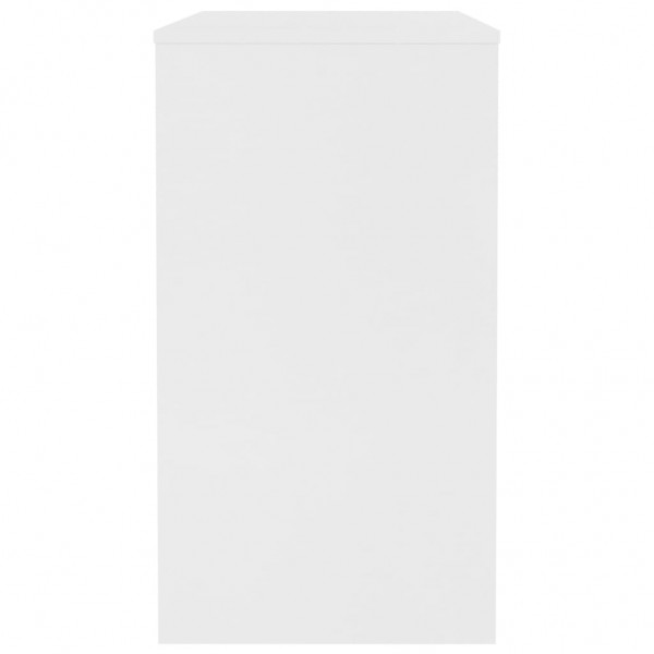Escritorio de madera contrachapada blanco 90x40x72 cm M 4