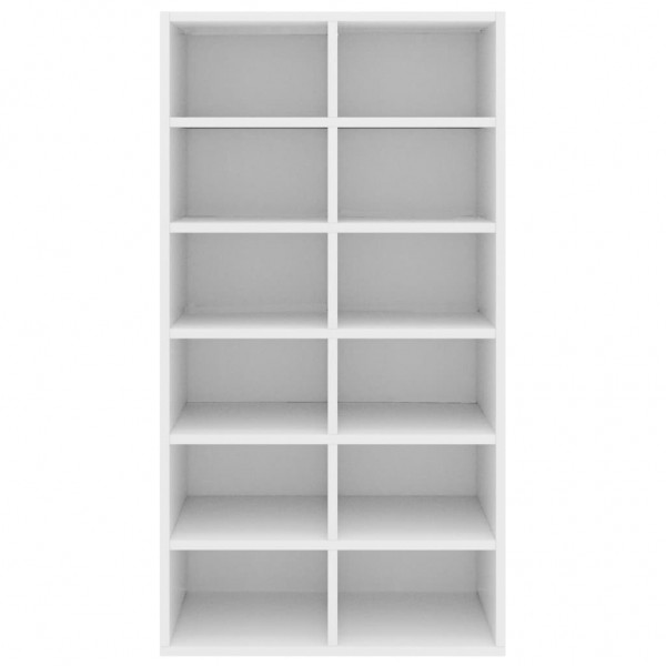 Mueble zapatero de madera contrachapada blanco 54x34x100.5 cm M 3